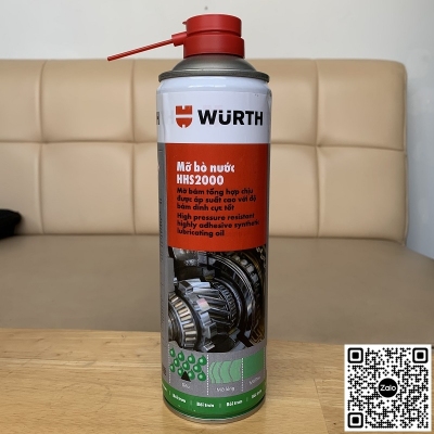 Bình xịt mỡ bò nước Wurth HS 2000 500ml